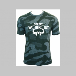 Street Workout nočný maskáč-Nightcamo SPLINTER, pánske tričko 100%bavlna